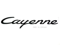 CAYENNE - Insignia trasera negra. Porsche Cayena - 9555592370003C, 955.559.237.00.03C
