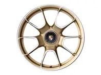 Jante avant en alliage Turbo S Exclusive Design à verrouillage central, finition Platinum Silver Metallic 20" 9.5J ET44 - 992601025AGOP9