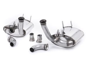 Milltek Sports Exhaust Muffler / Silencer Rear Box Cup Design. Porsche 997 Carrera - 99711121203, 99711123203, 99711141204, 99711143204, 99711110500, 99711110600, 99711161103, 99711121103 - SSXPO031