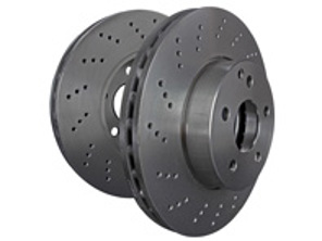 EBC D Series Premium OE Replacement (forato) posteriore. Porsche 987 Boxster / Cayman D1668D - 98735240101