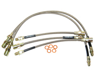 Flexibles de frein en acier inoxydable. Porsche 914 - DHK478