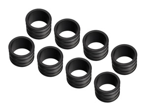 Rubber sleeves for air intake, SET OF 8. Porsche 928 1978-84 - 92811015801, 92811015800