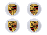 Wheel Caps with Coloured Crest for Porsche (Set of 4) - 00004460732
