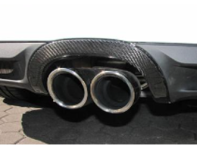 后扩散器排气尾管环绕碳纤维。保时捷 981 Boxster / 981 Cayman - 981505811030K1 - ZPR072