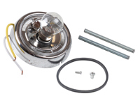 Portalampada per indicatori di direzione, cromato. Porsche 356 B/C - 64463140105, 64463140106 - 1695452000