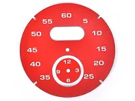 Cadran du chrono sport, Guards Red. Porsche 997 / 991 / Boxster / Cayman / Panamera - 97641997041 - F97 641 997 041, F97641997041