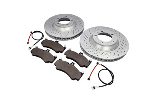 前刹车盘（380毫米）及刹车片。适用于2010款及之后保时捷997 GT3车型。 - 99735140991, 99735141091 - PFL41187, PFR41287