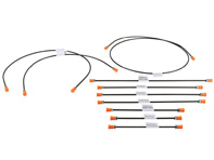 Brake line kit. Porsche 911 68-76 - EQ698001, 1661500210