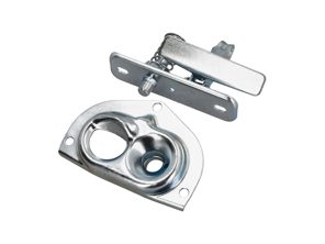 Front bonnet lock set upper and lower parts Porsche 911 1965-73 / 912 - 64451151101, 90151105121, 90151105220