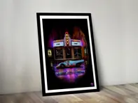 Poster Porsche 917 Le Mans con cornice nera