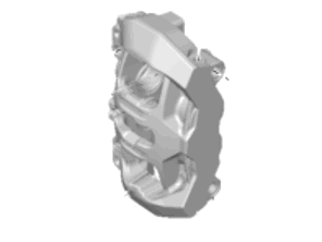 Bremssattel hinten. Porsche Taycan >>02/2020 - 9J1615423K, 9J1615424K