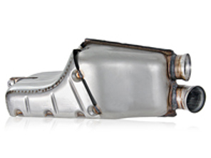 Rear final exhaust muffler. Porsche 964 1990-94