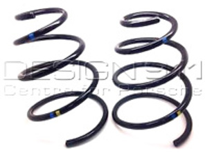 Ressorts hélicoïdaux arrière (paire) – Jaune colza/blanc – pour Porsche 987 Boxster 2.7L (boîte manuelle) 2005-2008 - 98733353119504, 98733353154504, 98733353197504, 98733353153504