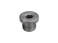 Coolant drain plug on oil pump housing. Porsche 996 / 986 Boxster / 997.1 - 90021900701, 90021900702