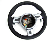 Volante sportivo a 3 razze con cambio al volante, auto PDK. Porsche 997.2 / 987.2 Boxster / 987C.2 Cayman PDK - 99734780380A34, 99704440216A10, 99704440216T10, 99704440216R10, 99704440216B10, 99704440216R10, 99704440217A10, 99704440217T10, 99704440217R10, 99704440217B10, 99704440217E10