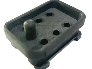 6-polige connectorbehuizing met pin. Porsche 911 / 964 / 924S / 928 / 944 S2 / 968 - 91161286801, 91161286702