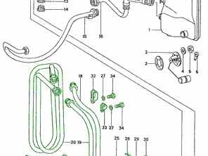 Radiator Oil Cooler Kit. Porsche 911 74-79 - 93020704602, 93020704503, 91120705001, 90007508502, 90002500703, 90002701503, 91120705100, 91120730200, 91120730300, 90015100703, 90018703202, 99951108402, 99951108002, 90037803001, N0120064