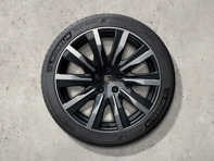20-inch Taycan Tequipment Design summer wheel-and-tyre set, painted in Black (high-gloss). Porsche Taycan (MK2) 2024>> - 9J1073663HH - 9J1073663HH
