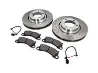 FRONT Brake Pads and Brake Disc Package Porsche 991.2 S - 9P1615301, 9P1615302, 99135194702, 99160918100