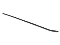 Baguette de seuil de porte, Noir. Porsche 928 - 9285592900570B, 9285592890570B