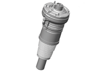 Stoßdämpfer (Typ Luftfederung), vorne. Porsche 95B Macan - 95B616039H, 95B616039, 95B616039B, 95B616039D, 95B616039T, 95B616039AE