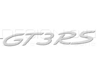 'GT3RS' Rear Lid Badge. Porsche 991 (911) GT3RS - 99155925191, 99155925191OM9, 99155925191OK1