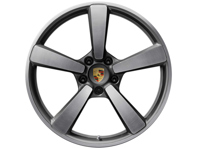 Centerlock Turbo S Exclusive Design lichtmetalen voorwiel in zwarte afwerking 20" 9.5J ET44 - 992601025AJOU7