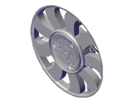 Kühler-Wasserlüfter, 400 W, 370 mm. Porsche 9YA Cayenne - PAB959455B, PAB95945520