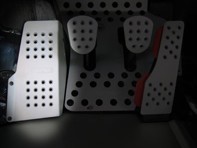 Rennline Aluminium Dead Pedal Perforated. Porsche 911/912/930  Coupe - P102D, P11
