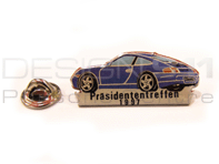 Pin Badge 'Porsche 911 Carrera - Prasidententreffen 1997' Azul