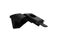Joint d'extrémité de vitre de porte - Noir. Porsche 964 Speedster 1993-1994 - 9645318210001C, 9645318220001C