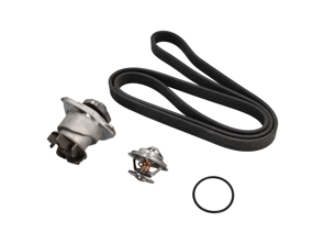 Wasserpumpen-, Riemen- und Thermostat-Einsatzsatz für Porsche 955 Cayenne 3,2 l - 95510603301, 95510611300, 95510611900, 95510601100, 95510603300