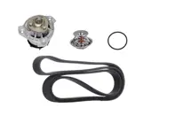 Water pump, belt & thermostat insert kit Porsche 955 Cayenne 3.2ltr - 95510603301, 95510611300, 95510611900, 95510601100, 95510603300