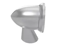 Espejo retrovisor de aluminio en color plata satinado. Porsche 911 1965-1973 - 91173102010, 91173111600, 90173111101 - BulletDriveSilver_1973early, BulletPairSilver_1973early