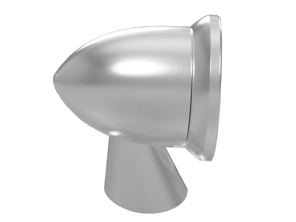 Espejo retrovisor de aluminio en color plata satinado. Porsche 911 1965-1973 - 91173102010, 91173111600, 90173111101 - BulletDriveSilver_1973early, BulletPairSilver_1973early