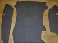 Set di tappeti per bagagliaio. Porsche 911 1965-68 (SWB)