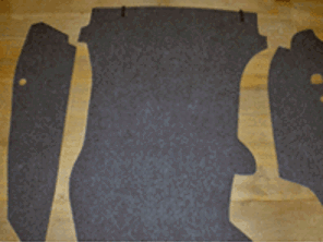 Set di tappeti per bagagliaio. Porsche 911 1965-68 (SWB)