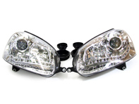 Chrom-Scheinwerfer mit LED DRL (Tagfahrlicht) VW GOLF MK5 (PAAR) RHD / LHD - PHL9056
