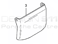 Brake disc cover plate (LOWER) FFRONT. Porsche Carrera GT - 98035180100, 98035180200