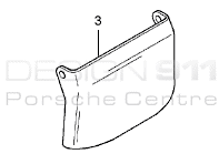 Brake disc cover plate (LOWER) FFRONT. Porsche Carrera GT - 98035180100, 98035180200
