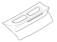 Spoiler posteriore a coda d'anatra dall'aspetto classico. Porsche 997.2 - 99751222507