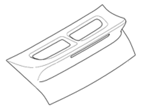 Aileron arrière en queue de canard au look classique. Porsche 997.2 - 99751222507