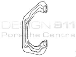 Brake disc cover plate Rear. Porsche 996 / 997 - 99635280103