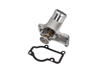 Waterthermostaathuis met thermostaatinzet. Porsche 987 Boxster / 987C Cayman / 997 - 99610612153, 99610612155, 99610601359, 99610601361, 99610612552, 99610612553, 99610612554, 99610632650, 99610632651, 99610601360 - URO-016665, V45-99-0002