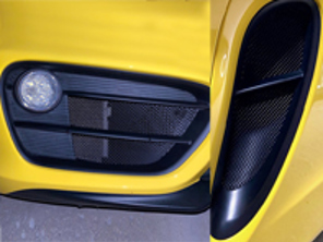 Complete Front bumper and side vent wire mesh kit. Porsche 981 Cayman