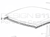 Guarnizione tetto capote Cabriolet Latrual. Porche 993