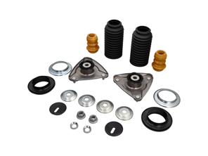 Front Shock Absorber Top Mount & Overhaul Kit. Porsche 987 Boxster 2005-08 with PASM - 99970345740, PAF103353, 99734310701, 99734301801, 99634351505, 99634351701, 99634351100, 99634351101, 99634351300, 99634330102, 99634350500, 99734310700