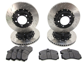 PFC 两件式开槽刹车盘和刹车片套装适用于保时捷 991 GT3 / 981C GT4 / 718 GT4 - 38007063, 38007064, 38007563, 38007564, 1773.11.17.44, 7727.11.18.44, 99135240780, 99135240880, 99135140581, 99135140681, 99135140682 - 1773.11.17.44, 38007063, 38007064, 38007563, 38007564, 7727.11.18.44