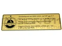 Adesivo Fasatura Accensione Porsche 911 - 90100651000