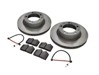 Front Brake pads and brake disc package. Porsche 944S2 3.0L 16V 1989-91 Sebro - 95135104103, 94461236502, 96435193903